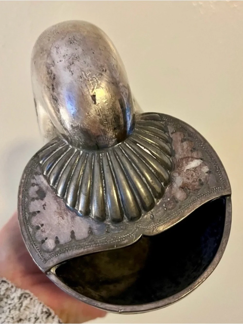 Antique Nautilus Spoon Warmer